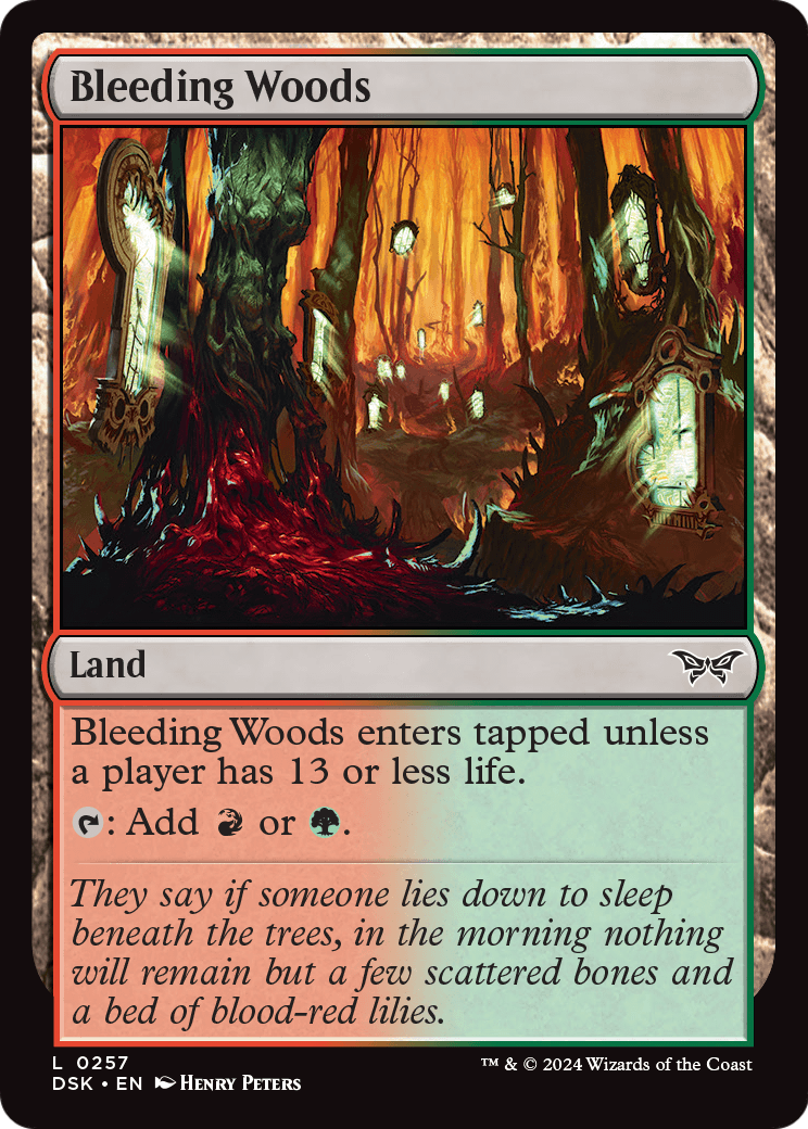 Bleeding Woods (DSK-257) [Duskmourn: House of Horror]