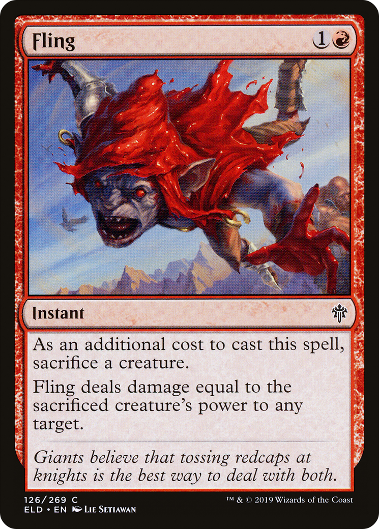 Fling (ELD-126) [Throne of Eldraine] Foil