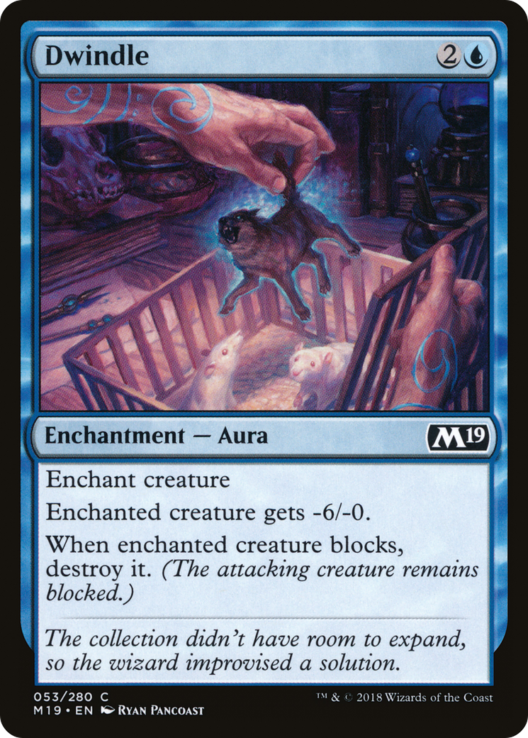 Dwindle (M19-053) [Core Set 2019] Foil