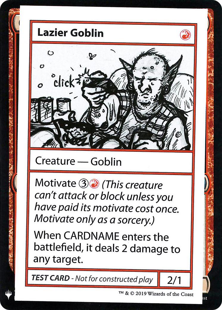 Lazier Goblin [Mystery Booster Playtest Cards 2019]