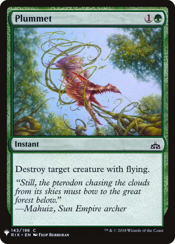 Plummet (LIST-RIX-143) [The List]