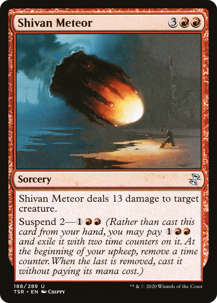 Shivan Meteor (TSR-188) [Time Spiral Remastered] Foil