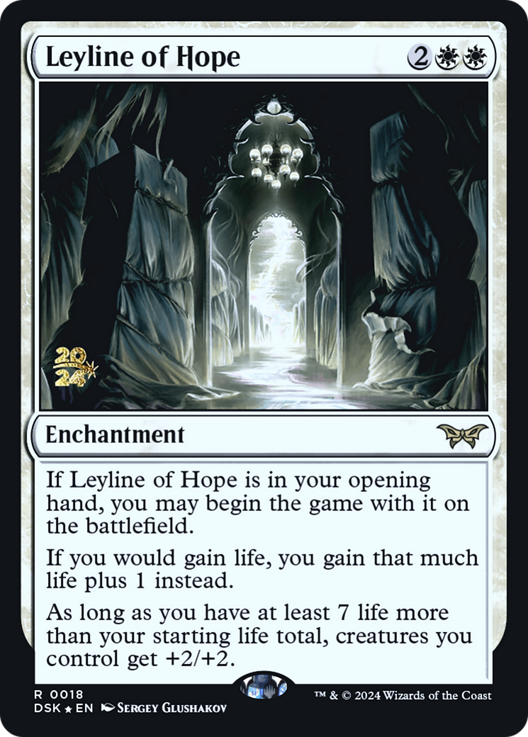 Leyline of Hope (PRE-018) [Duskmourn: House of Horror Promos] Foil