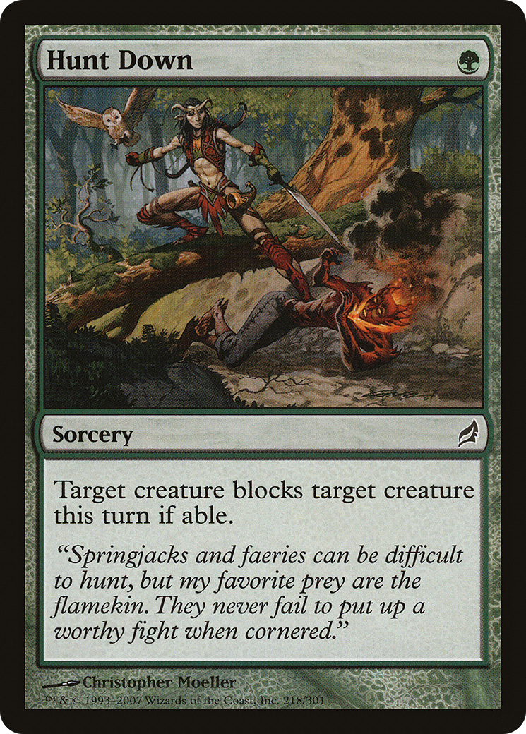 Hunt Down (LRW-218) [Lorwyn] Foil