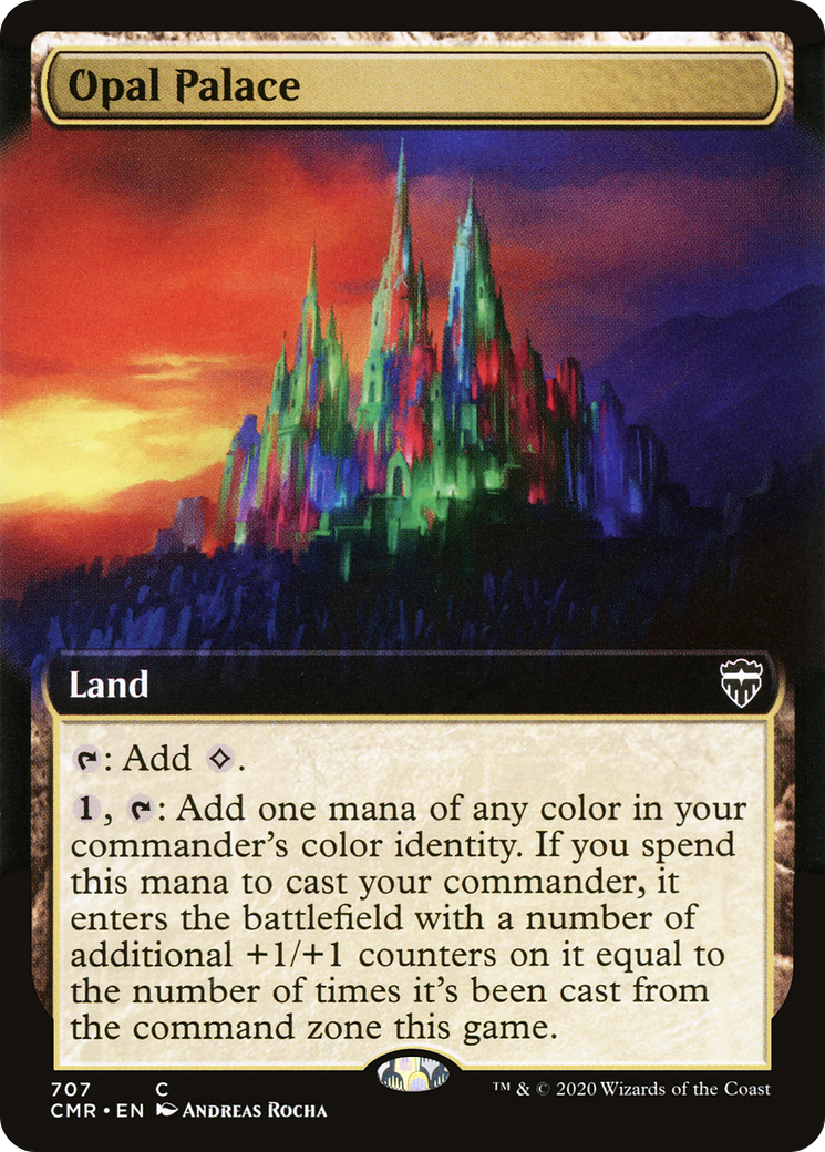 Opal Palace (Extended Art) (CMR-707) [Commander Legends] Foil