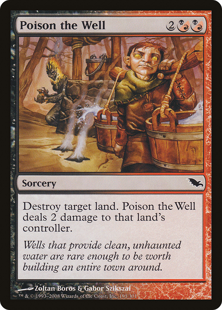 Poison the Well (SHM-193) [Shadowmoor] Foil