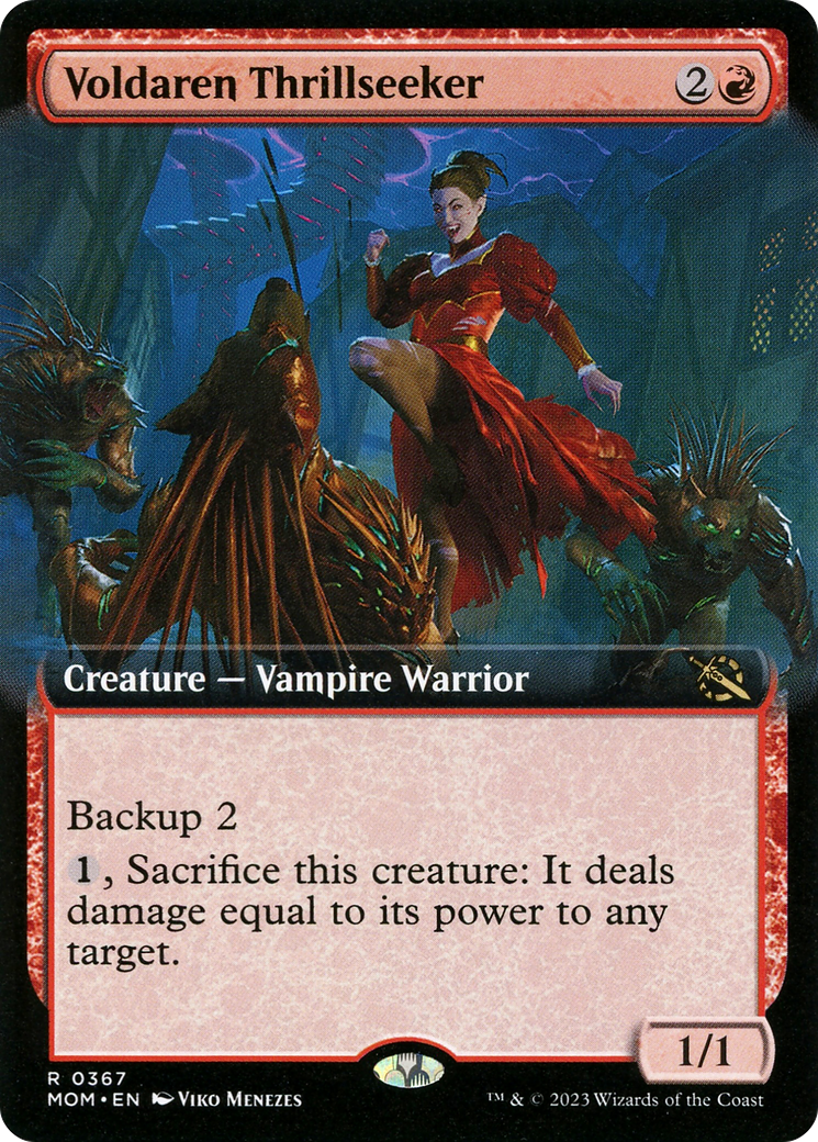 Voldaren Thrillseeker (Extended Art) (MOM-367) [March of the Machine] Foil