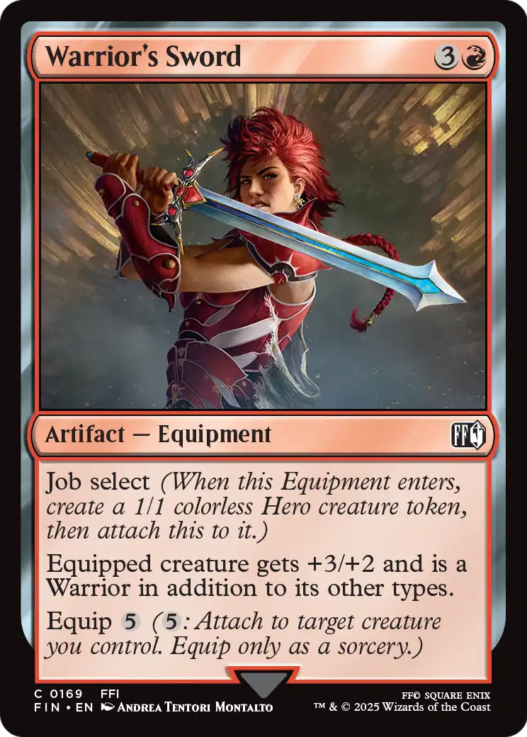 Warrior's Sword (FIN-169) [FINAL FANTASY] Foil
