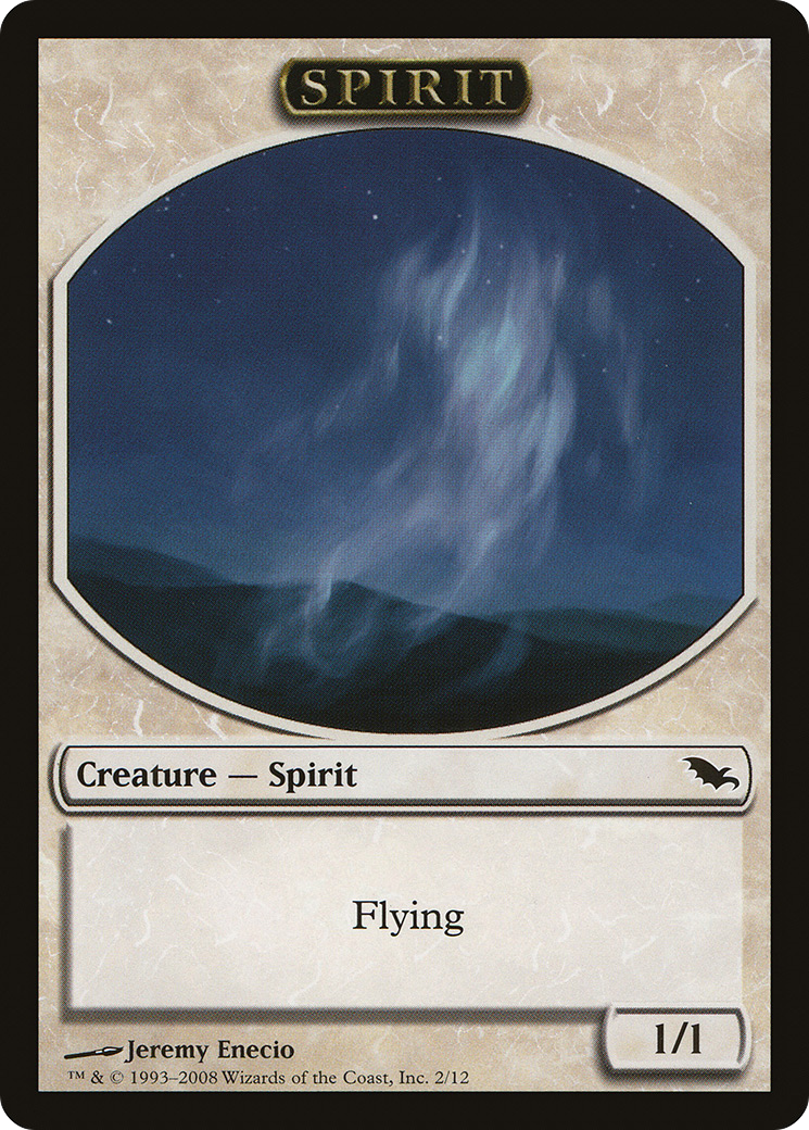 Spirit Token (SHM-002) [Shadowmoor Tokens]