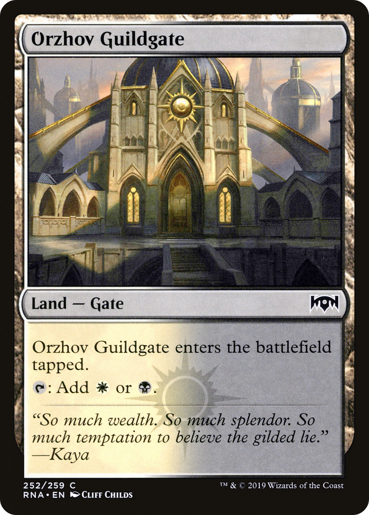 Orzhov Guildgate (RNA-252) [Ravnica Allegiance] Foil