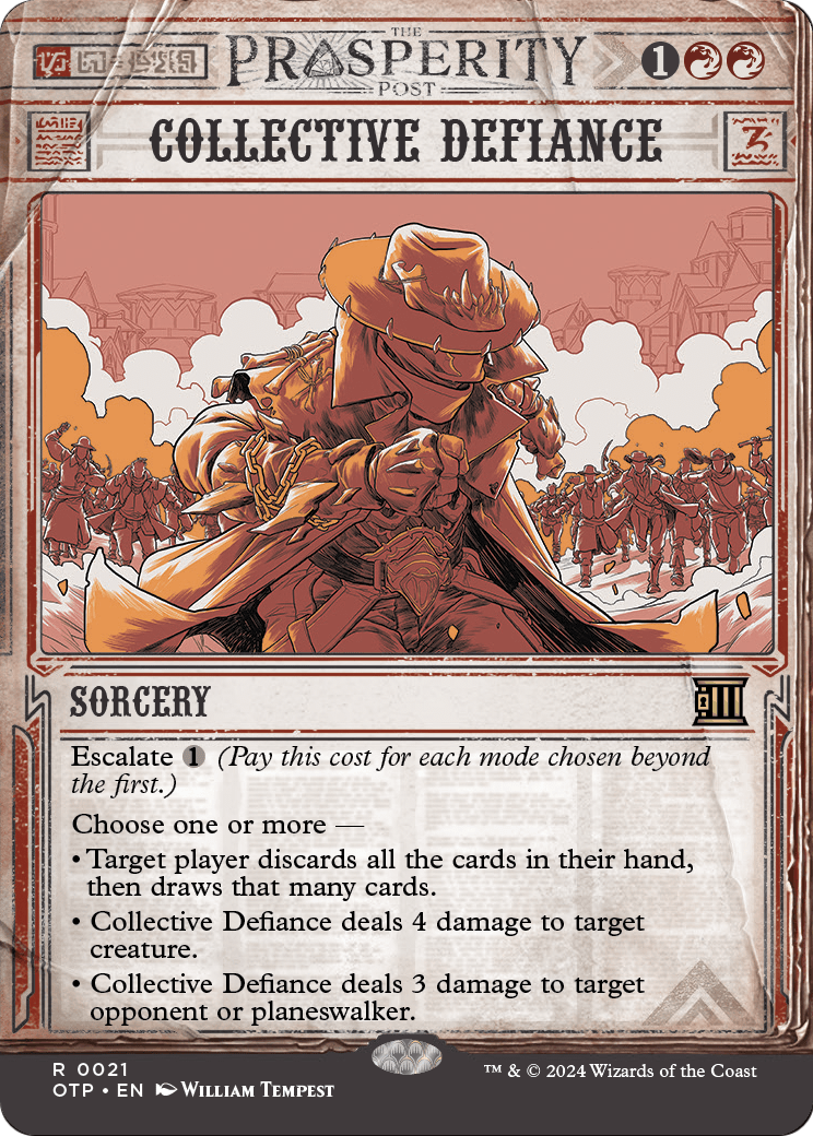 Collective Defiance (OTP-021) (Showcase) (Borderless) [Breaking News]