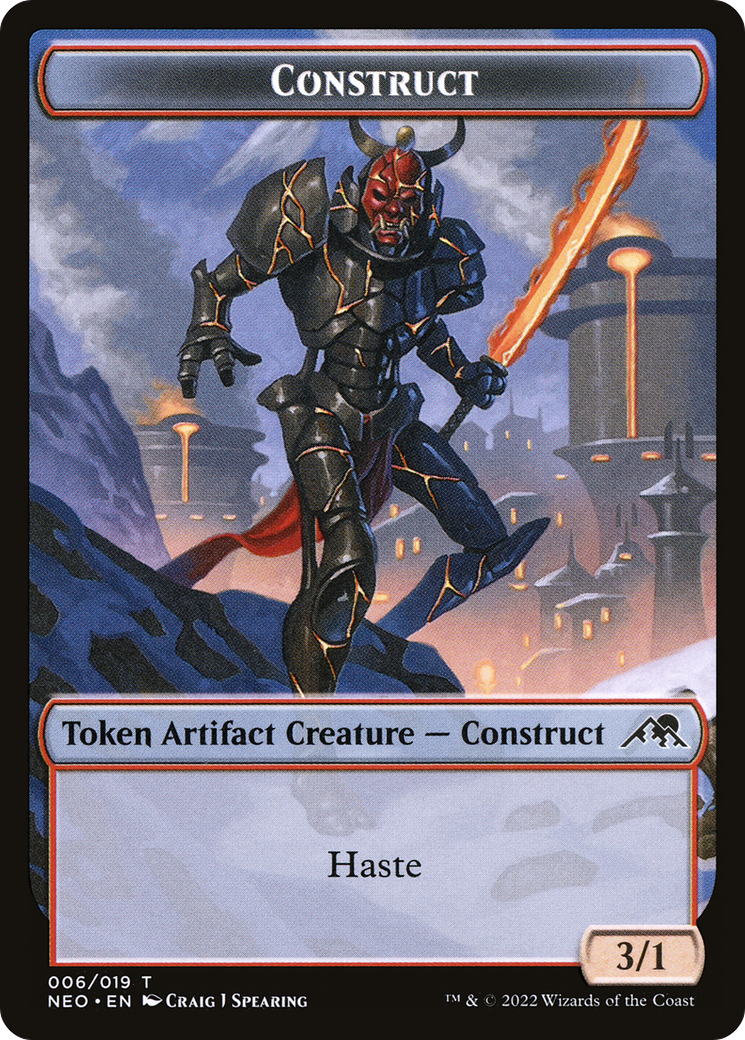 Construct Token (NEO-006) [Kamigawa: Neon Dynasty Tokens]