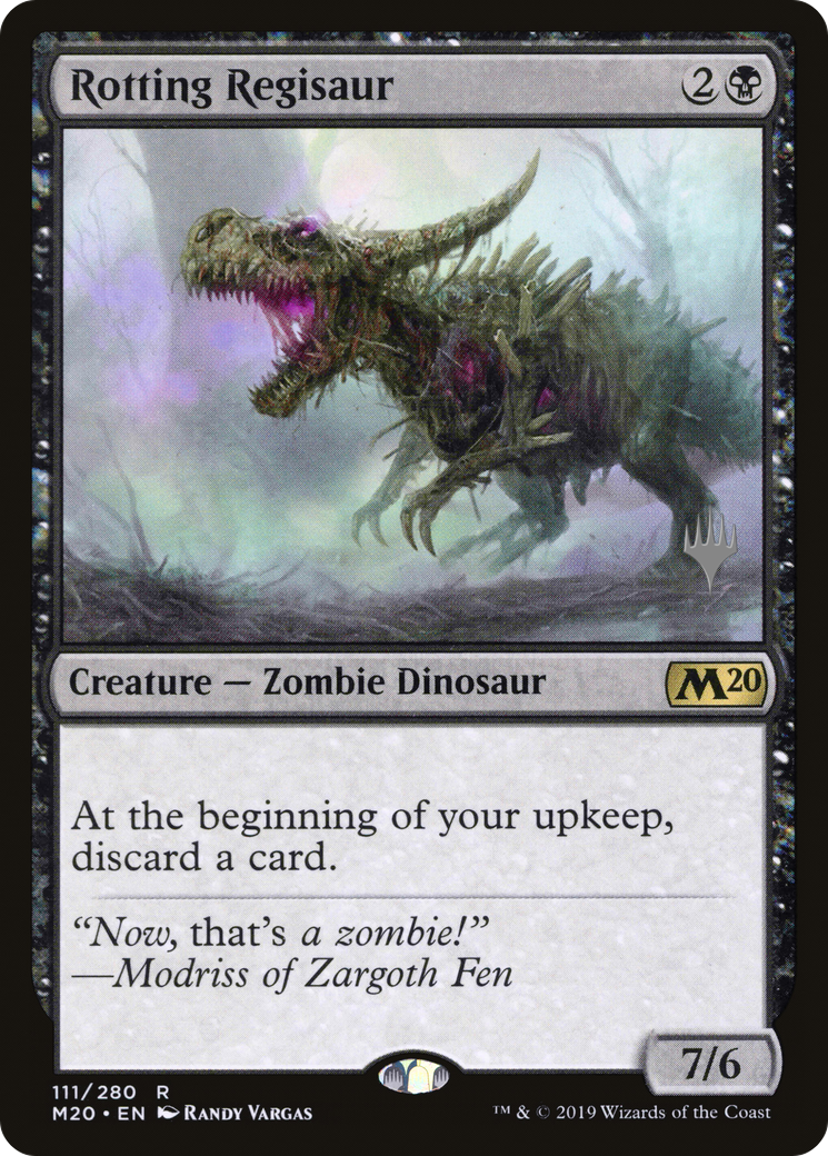Rotting Regisaur (PPM20-111) [Promo Pack: Core Set 2020 Promos] Foil