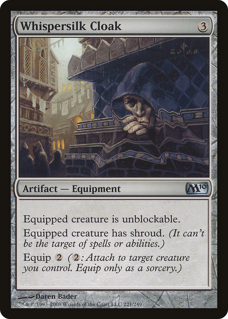 Whispersilk Cloak (M10-221) [Magic 2010] Foil
