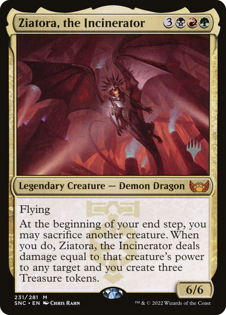 Ziatora, the Incinerator (PPSNC-231) [Promo Pack: Streets of New Capenna Promos]