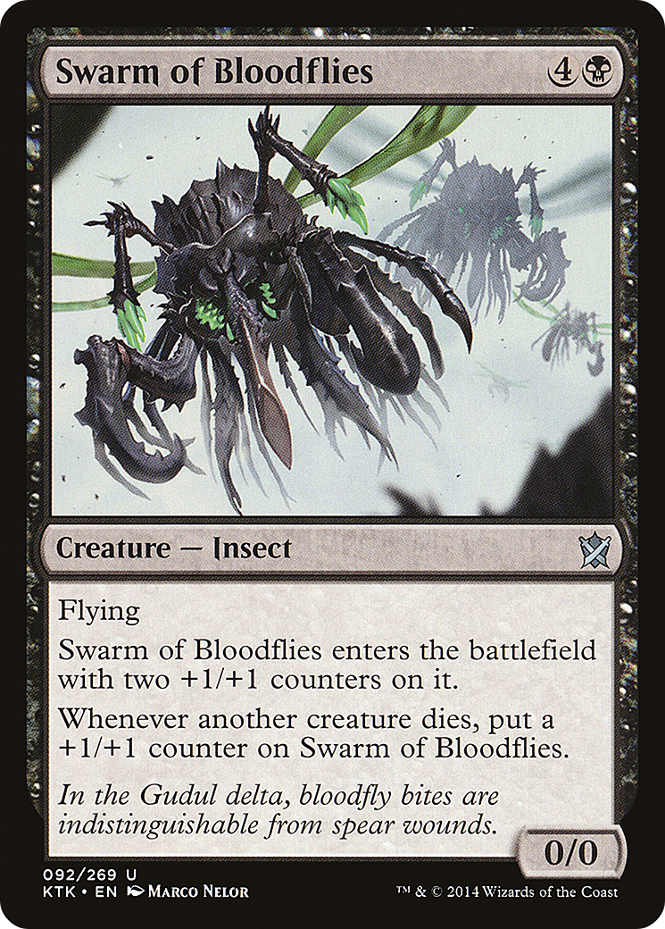 Swarm of Bloodflies (KTK-092) [Khans of Tarkir] Foil