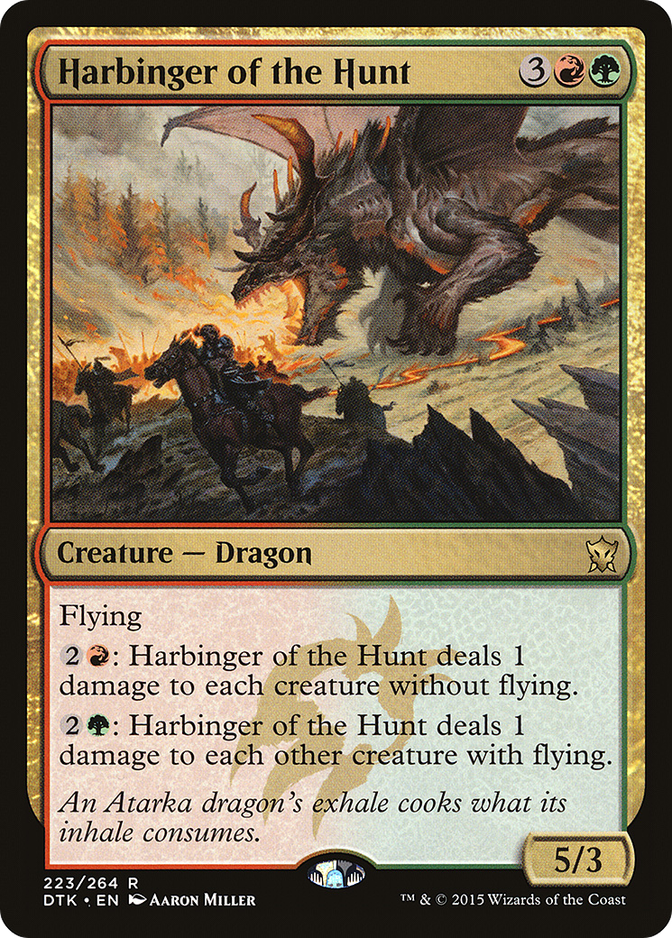 Harbinger of the Hunt (DTK-223) [Dragons of Tarkir] Foil