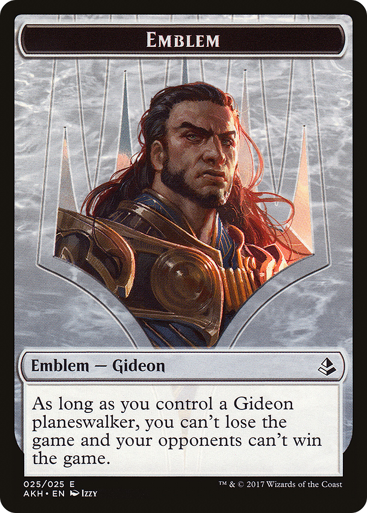 Emblem - Gideon of the Trials (AKH-025) [Amonkhet Tokens] Foil