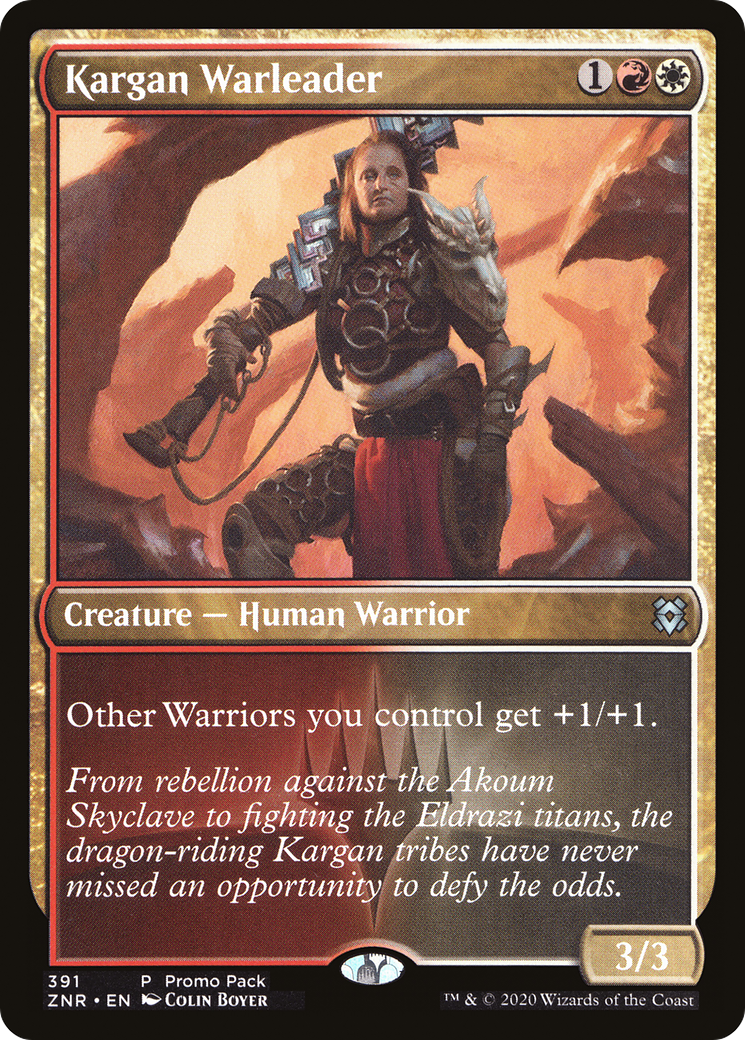 Kargan Warleader (PPZNR-391) [Promo Pack: Zendikar Rising]