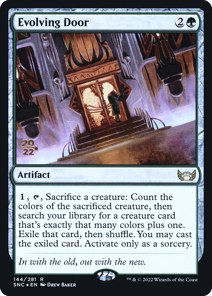 Evolving Door (PRE-144) [Streets of New Capenna Promos] Foil
