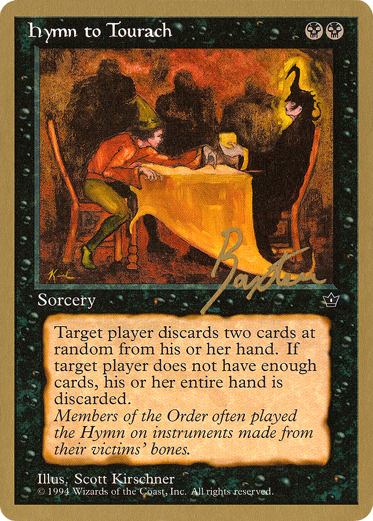 Hymn to Tourach (Table) - 1996 George Baxter (FEM) [Pro Tour Collector Set]