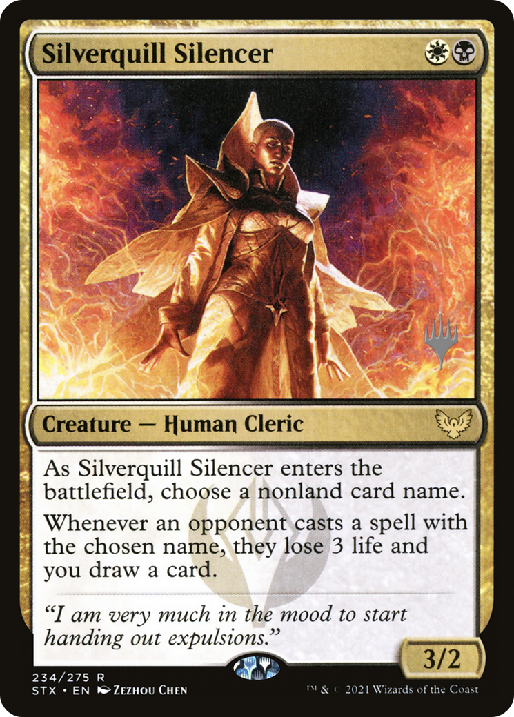 Silverquill Silencer (PPSTX-234) [Promo Pack: Strixhaven: School of Mages Promos] Foil