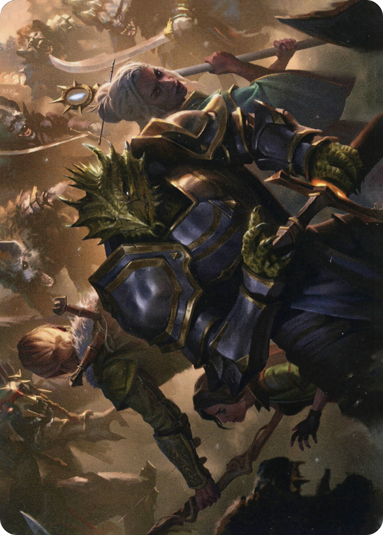 You Come to the Gnoll Camp // You Come to the Gnoll Camp (AAFR-042) (Borderless) [Adventures in the Forgotten Realms Art Series]