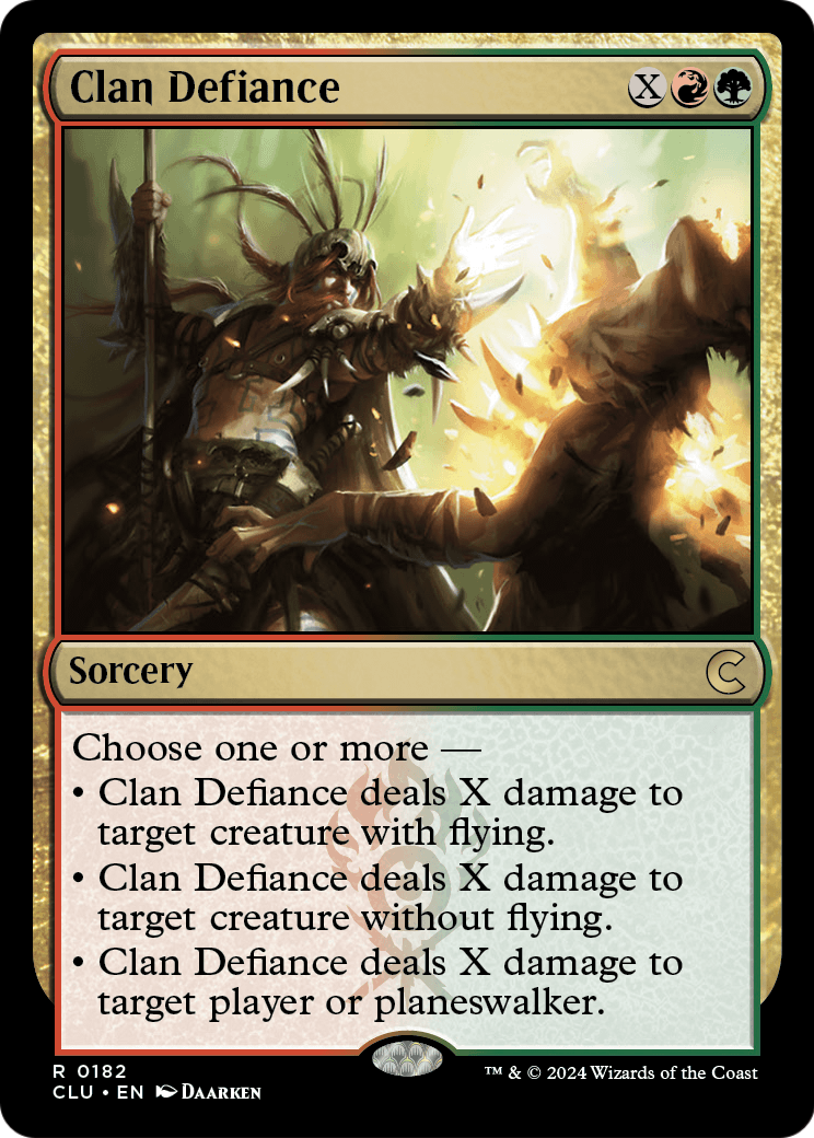 Clan Defiance (CLU-182) [Ravnica: Clue Edition]