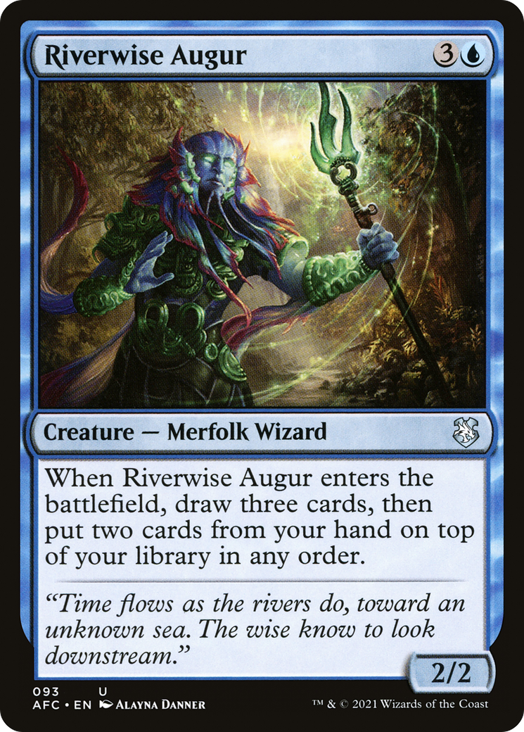 Riverwise Augur (AFC-093) [Forgotten Realms Commander]