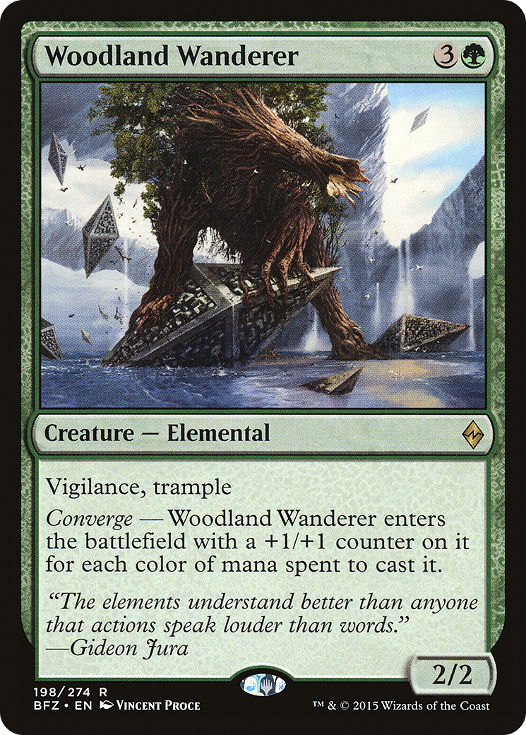 Woodland Wanderer (BFZ-198) [Battle for Zendikar] Foil