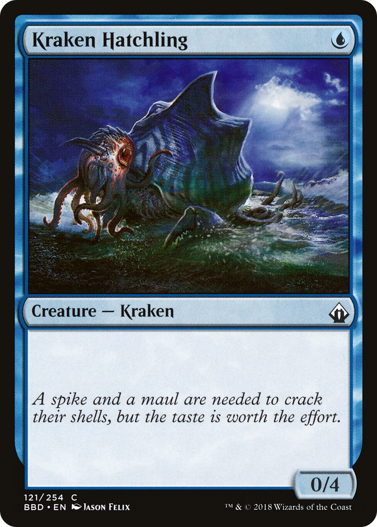 Kraken Hatchling (BBD-121) [Battlebond] Foil