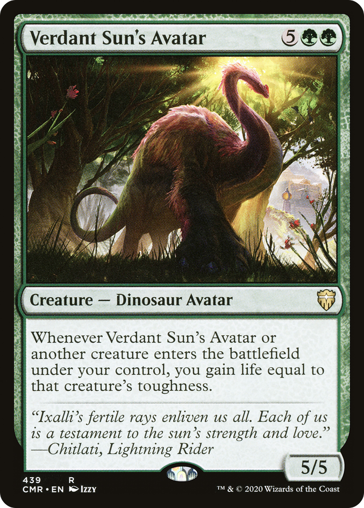 Verdant Sun's Avatar (CMR-439) [Commander Legends]