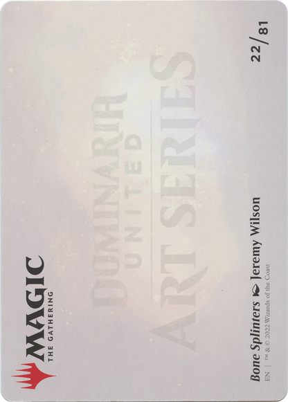 Bone Splinters // Bone Splinters (ADMU-022) (Borderless) [Dominaria United Art Series]