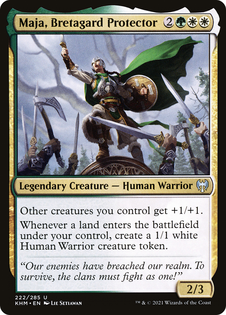 Maja, Bretagard Protector (KHM-222) [Kaldheim] Foil