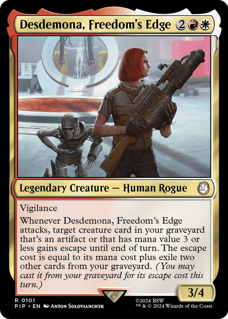 Desdemona, Freedom's Edge (PIP-101) [Fallout]