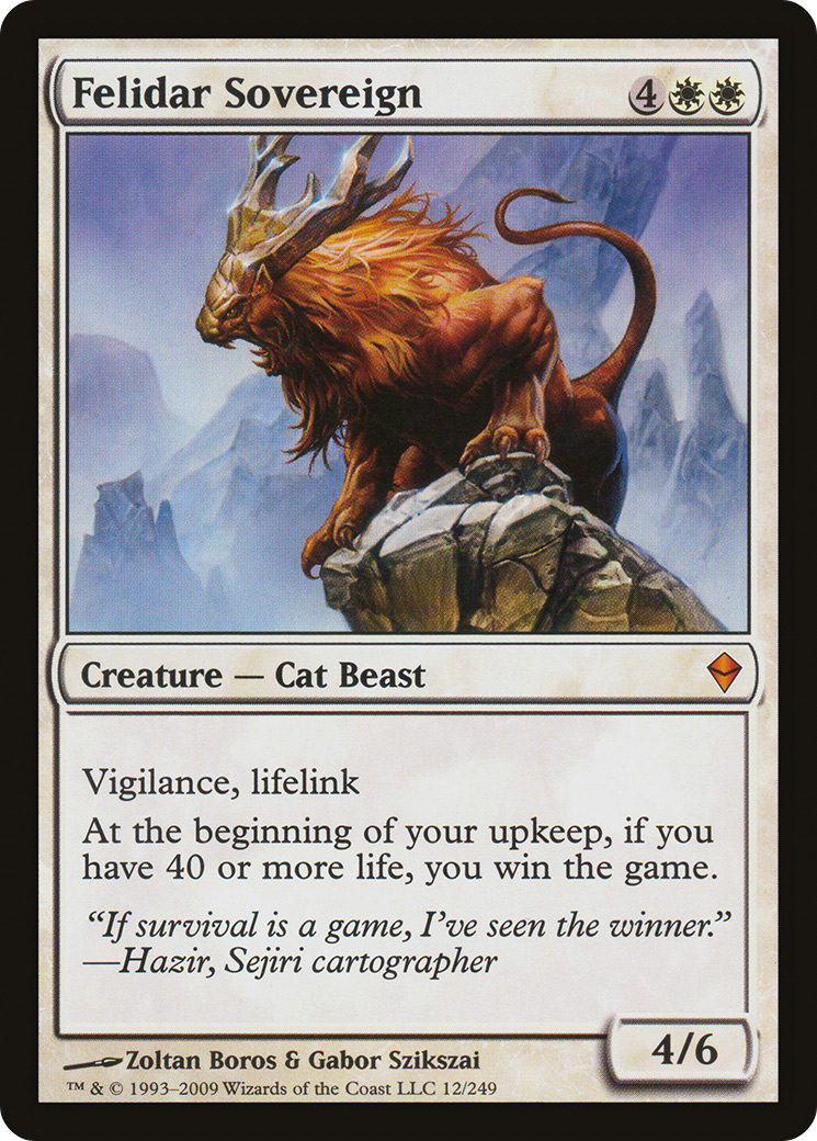 Felidar Sovereign (ZEN-012) [Zendikar] Foil