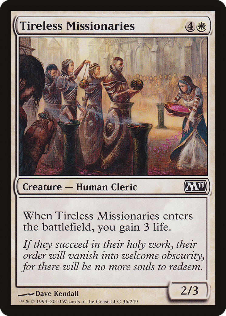 Tireless Missionaries (M11-036) [Magic 2011] Foil