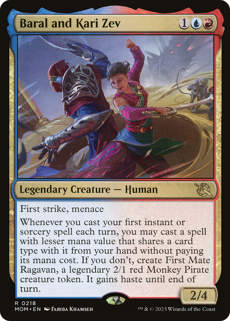 Baral and Kari Zev (MOM-218) [March of the Machine] Foil
