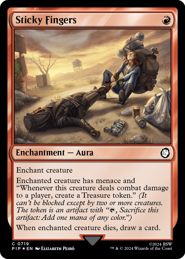 Sticky Fingers (Surge Foil) (PIP-719) [Fallout] Foil