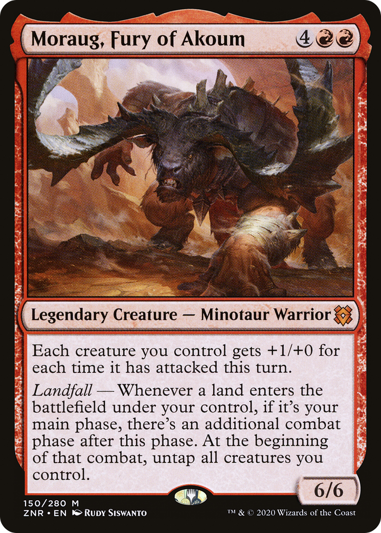 Moraug, Fury of Akoum (ZNR-150) [Zendikar Rising] Foil