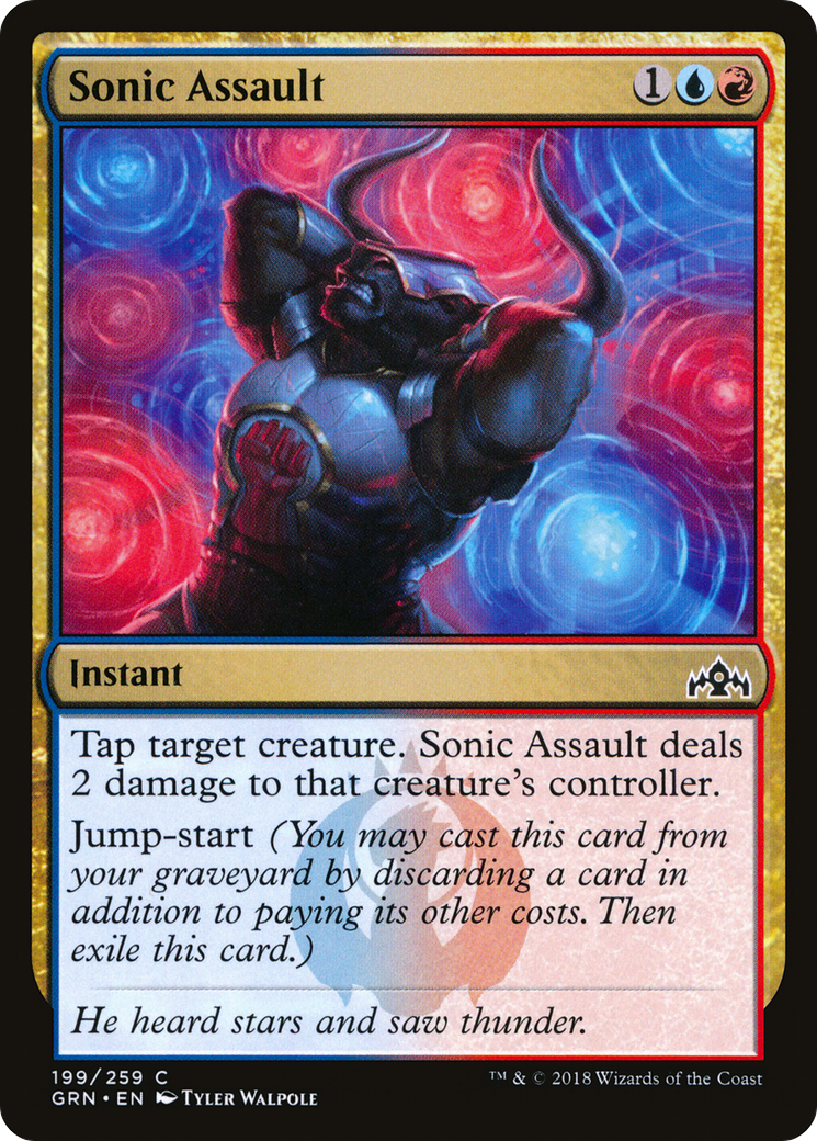 Sonic Assault (GRN-199) [Guilds of Ravnica] Foil