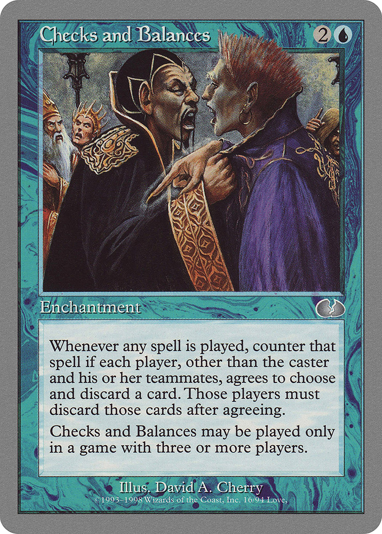 Checks and Balances (UGL-016) [Unglued]