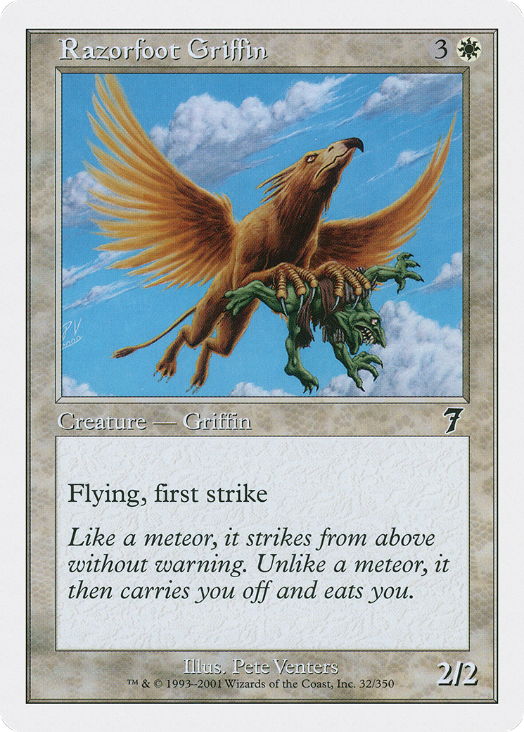 Razorfoot Griffin (7ED-032) [7th Edition] Foil