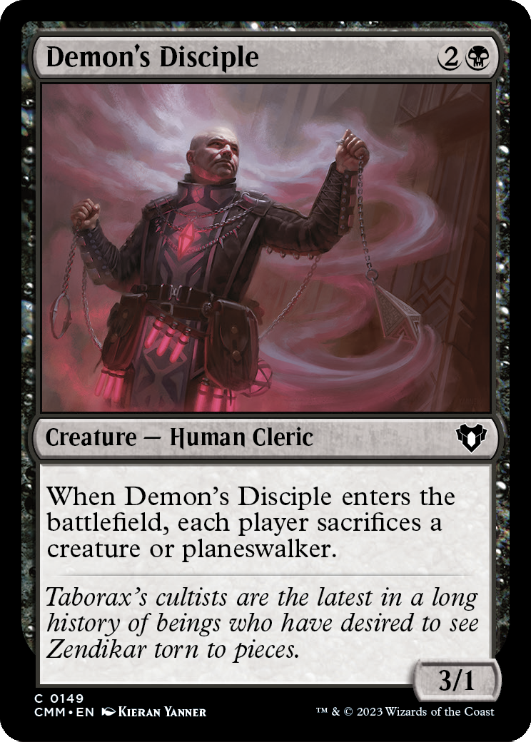 Demon's Disciple (CMM-149) [Commander Masters]