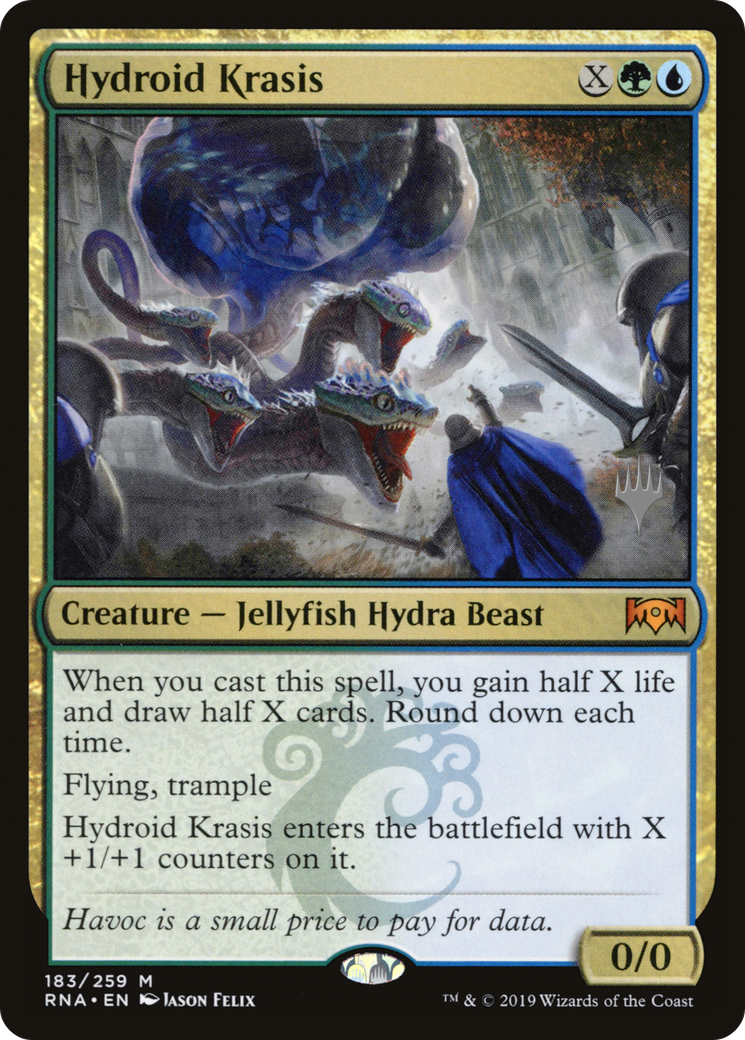 Hydroid Krasis (PPELD-183) [Promo Pack: Ravnica Allegiance Promos]