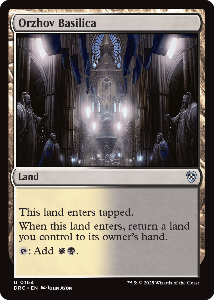 Orzhov Basilica (DRC-164) [Commander: Aetherdrift]