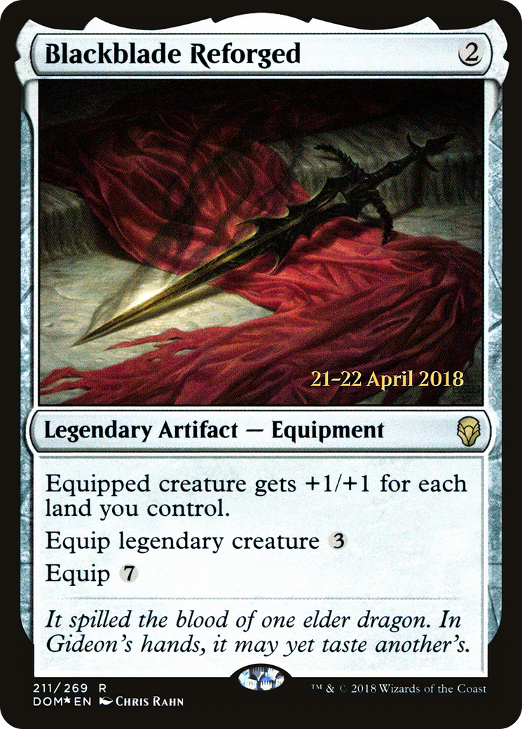 Blackblade Reforged (PRE-211S) [Dominaria Promos] Foil