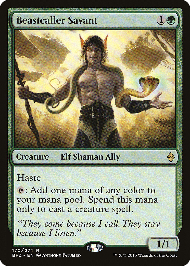 Beastcaller Savant (BFZ-170) [Battle for Zendikar]