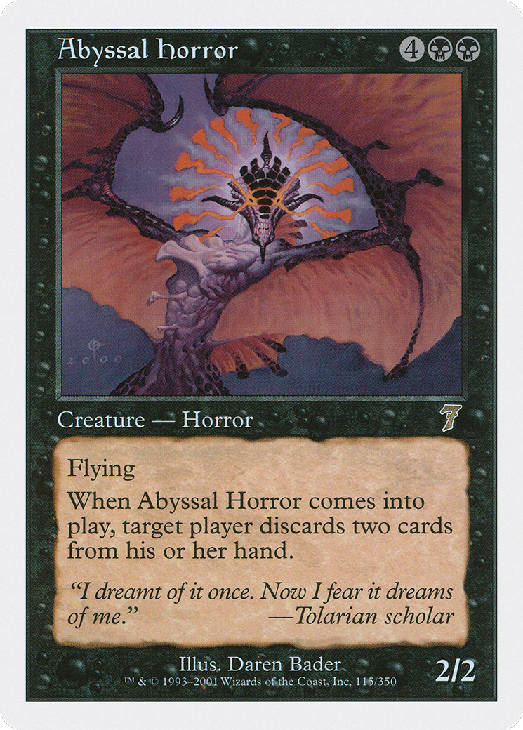 Abyssal Horror (7ED-115) [7th Edition] Foil