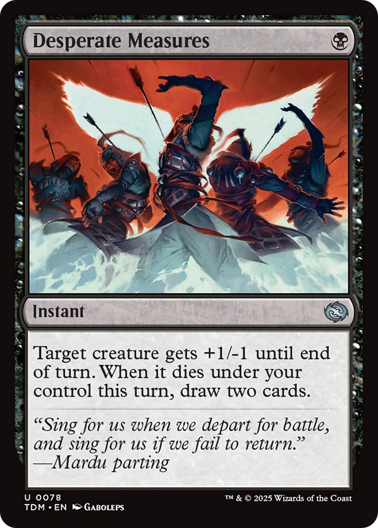 Desperate Measures (TDM-078) [Tarkir: Dragonstorm] Foil